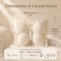 Schmetterlings-Prinzessin Schleifenkissen Weiches Lendenwirbelstützkissen Dekoratives Ideales Geschenk für Büro Wohnzimmer Schlafzimmer Auto Sofa Zuhause
