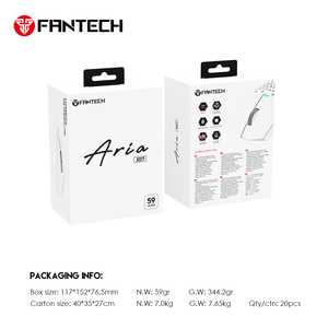 Ratón inalámbrico blanco para juegos con logotipo personalizado XD7 HUANO 80 millones de clics 26000 DPI Ratón para juegos - Product Image 6