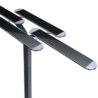 Lampadaire solaire LED modulaire AC 240W à haute efficacité lumineuse, certifié RoHS, indice de protection IP65, garantie de 3 ans, dimmable