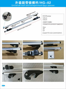 <span class=keywords><strong>Porte</strong></span>-bagages à toit universel, barre transversale pour voiture, support à bagages sur le toit, 4x4, 125CM, offre spéciale - Product Image 2