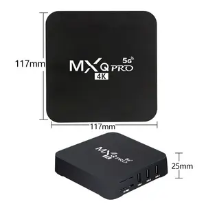 Decodificador de televisión digital IP TV más barato de fábrica Streaming árabe MXO PRO 4G 32GB 5G 128GB Android 11 4K Smart TV Box