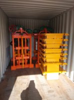 Machine à briques en béton QTJ4-40 pour petites productions, machine à fabriquer des blocs creux en ciment, populaire en Afrique