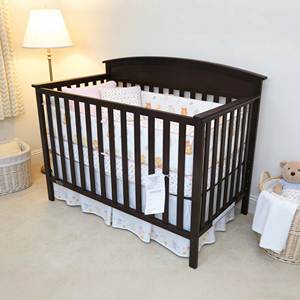 Cuna de madera con almacenamiento convertible de recién nacido a niño pequeño para uso en dormitorio, escuela, sala de estar, camas para bebés. - Product Image 2