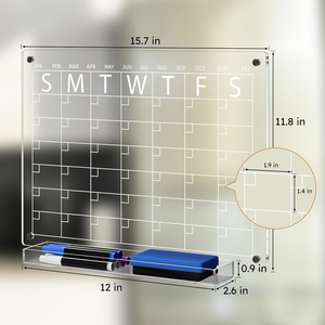 Pizarra Magnética Reutilizable, Impermeable y Duradera, Pizarra Acrílica para Notas, Pizarra Acrílica Reutilizable para Escribir en Casa - Product Image 3