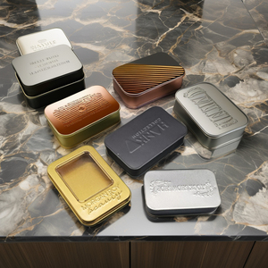 Biểu Tượng Tùy Chỉnh 100Ml Tinplate Hộp Thiếc Với Kim Loại Nắp Thực Phẩm Kẹo Sô Cô La Bánh Cookie Đường Sữa Lưu Trữ Hiển Thị Bù Đắp Có Sẵn - Product Image 5