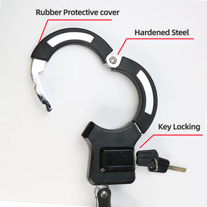 Câble antivol pour vélo en acier, menottes <span class=keywords><strong>de</strong></span> 1,1 m, câble pour vélo, scooter électrique pliable, serrure à clé avec menottes - Product Image 4