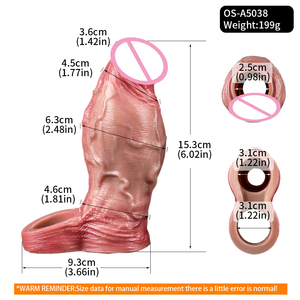 Fabrika fiyat büyütmek için yetişkin oyuncaklar seks oyuncakları Pleasure zevk yeniden silikon prezervatif horoz - Product Image 6