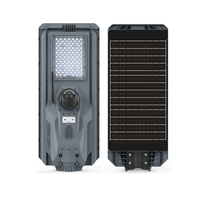Lampe solaire de rue haute puissance 1200W avec double caméra 4G WiFi, super lumineuse, détecteur de mouvement radar intégré, lampe de route extérieure