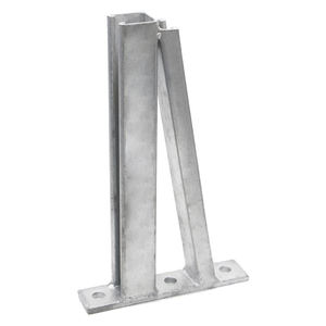 Supports cantilever galvanisés à chaud de 350 mm de longueur, norme ASTM Q235, plaque murale soudée, profil en U - Product Image 4
