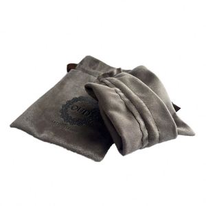 Bolsa de Terciopelo Premium con Cordón y Logotipo Grabado Personalizado, Empaque de Marca de Lujo para Guardar Joyas y Cosméticos - Product Image 4