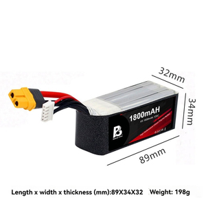 Gens ACE tattu R-line Lipo có thể sạc lại pin 550/650/850/1050/1300/1550/1800mAh 100c 3S 4S 6S cho <span class=keywords><strong>RC</strong></span> FPV - Product Image 5