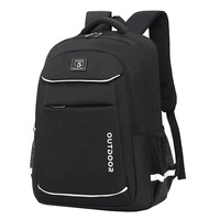 Sac à dos unisexe grande capacité pour étudiants, sportifs et ordinateurs portables, antivol, étanche, avec fermeture éclair, doublure en polyester et matériaux réfléchissants