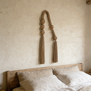 <span class=keywords><strong>D</strong></span>écoration murale en macramé à franges multicolores personnalisées, <span class=keywords><strong>d</strong></span>écoration suspendue pour la maison, salon, mariage - Product Image 4