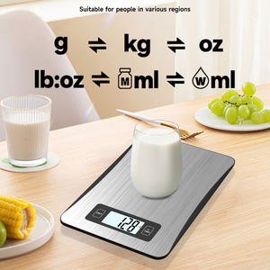 เครื่องชั่งอาหารอัจฉริยะ OKOK APP หน้าจอ LCD สแตนเลส สำหรับทำอาหาร อบขนม พร้อมเครื่อง<span class=keywords><strong>คำนวณ</strong></span>คุณค่าทางโภชนาการ - Product Image 3