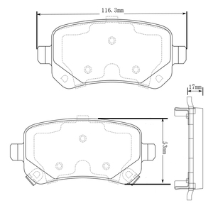แผ่นเบรค D1021-7926โลหะ antech ระดับพรีเมี่ยมแบบใหม่สำหรับคาราวาน/รถโวลเวอร์ (CKD)-รับประกัน30000-100000kms - Product Image 1