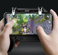 Manette de jeu pour téléphone portable PUBG Mobile, joystick, ventilateur de refroidissement 2000mAh, manette de jeu avec poignée de refroidissement pour téléphones IOS et Android jusqu'à 6,5 pouces