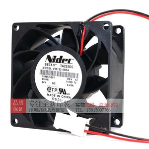 นิเด็คพัดลมแกน V35132-55RA 80 มม. 24V 0.45A พัดลมระบายความร้อนอินเวอร์เตอร์แรงลมสูง - Product Image 5