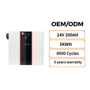 Sistem Penyimpanan Energi Rumah Tangga LifePo4 5Kw 24v, Sistem Tenaga Surya Rumah, Baterai Lithium Ion 200ah - Product Image 1