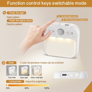 Luz de Sensor de Movimiento para Colgar en la Pared Interior, Cuadrada, Compacta y Sencilla, con Carga USB - Product Image 3
