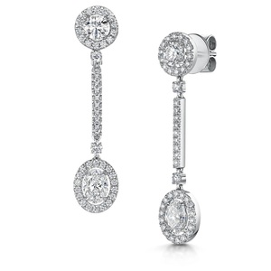 <b>Top</b> selling EARING 18K White Gold Diamond <b>Earrings</b> customise luxurious Gold Jewelry For gift, weeding - Product Image 4