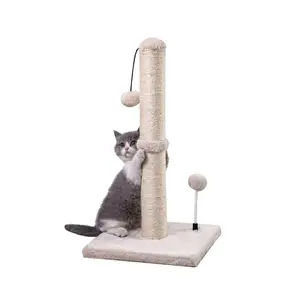 Cat Scratching Post Premium Basics Kitten Scratcher Sisal Scratch Posts With Hanging Ball 22in For Kittens Or Smaller Cats