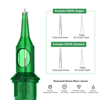 Système de membrane supérieur MVP Green, aiguilles à tatouer jetables, cartouches d'aiguilles à tatouer