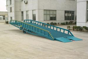 Adjustable <b>Mobile</b> 5-<b>15t</b> Warehouse <b>Yard</b> Hydraulic <b>Mobile</b> Container Load Loading <b>Ramp</b> - Product Image 3