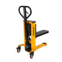 Gerbeur manuel à fourche simple SNIOLIFT, élévateur à palettes manuel, largeur de fourche 550 mm, équipement de manutention 1 tonne
