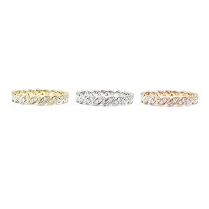 Bague de fiançailles et de mariage classique en or blanc 18 carats de haute qualité, sertie de diamants véritables taille brillant, bande fine, bijoux fins, design tendance - Product Image 4