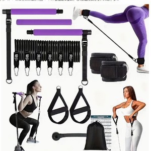 Set de Barra de Pilates Joeman con Bandas de Resistencia, Equipo de Entrenamiento de Yoga y Fitness para Todo el Cuerpo - Product Image 1