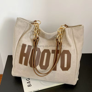 Hot Selling Summer Luxury Ladies Bag Custom Designer <b>Cheap</b> Fashion Canvas Shoulder Handbags for Women - Product Image 1