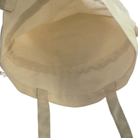 Natürliche Canvas-Tasche mit Kordelzug, umweltfreundliche Baumwoll-Tragetaschen mit Kordelzug für Frauen, wiederverwendbare Einkaufstasche, Schultertasche, Aufbewahrungstasche