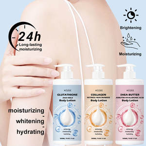 Lotion Pemutih Tubuh Kolagen Organik Alami Vegan AHA Asam Hialuronat dengan Nikotinamida untuk Pencerahan Cepat - Product Image 3