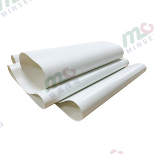 Bande transporteuse en PU sans couture Minsen White pour applications résistantes à l'huile - Product Image 4