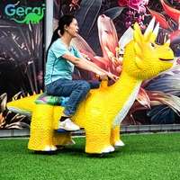 Modèle de simulation de scooter dinosaure animatronique personnalisable pour centre commercial, place publique et parc d'attractions
