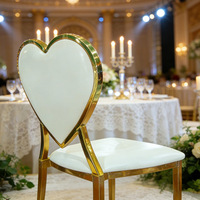 Chaise de banquet européenne dorée à dossier rond, chaise de luxe pour mariage, chaise de salle à manger pour hôtels et événements