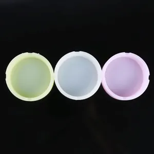 Luminous Silicone Gel Ashtray Light Circular Ashtray New Fluorescent Smoke Convenient Cigarette Case Drop Creative Ashtrays