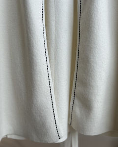 Cárdigan de Mujer Elegante, Cómodo y Transpirable, de Lana/Cachemira de Color, con Frente Abierto y Logotipo, Estilo Coreano Informal - Product Image 4