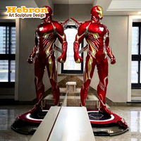 Vente flash - Figurine de super-héros grandeur nature MK50 Iron Man - Statue en fibre de verre grandeur nature - Sculpture Iron Man