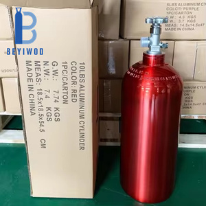 Cilindros de gas de aluminio 20LB 13.4L de acero sin costura DOT para <span class=keywords><strong>helio</strong></span> O2 N2 Ar CO2 - Product Image 3