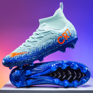 Nuevas Botas de Fútbol <span class=keywords><strong>CR7</strong></span> de Caña Alta AG FG con Tacos Largos Antideslizantes para Césped Artificial, para Hombres, Mujeres, Adolescentes y Estudiantes, para Entrenamiento - Product Image 5