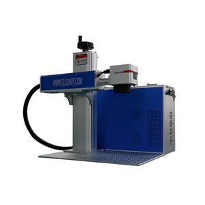 Draagbare Desktop Jpt Fiber Laser Markering Machine Voor Roestvrij Fiber Laser Graveermachine Met Roterende