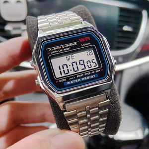Reloj Digital Cuadrado Clásico de Alta Calidad A158W con Movimiento Japonés, Reloj Electrónico de Lujo para Uso Diario, Deportivo y de Moda A159W - Product Image 1