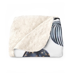 Benutzer definiertes Logo gedruckt extra dicke Doppelseite NFL Sport Sherpa Flanell Nerz Weihnachts geschenk Throw <span class=keywords><strong>Blanket</strong></span>