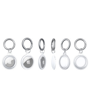 Étui de protection transparent pour AirTag housse de protection de traqueur de positionnement étanche pour Airtag 2 avec porte-clés Anti-perte - Product Image 3