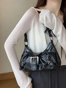 Bolso bandolera de mujer de piel sintética retro desgastada, bolso de hombro moderno, gran venta - Product Image 2