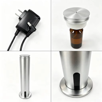 Diffuseur d'arômes silencieux 100 ml en métal pour bureau, machine à parfum intelligente avec minuterie, à brancher, 1 an, usage domestique et commercial