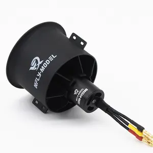 Avião de controle de rádio, drone com 12 lâminas, ventilador de dução elétrico 6s 2200kv, motor sem escova 80mm edf