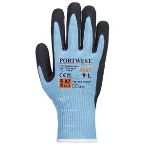 PORTWEST - A667B8RXL Claymore AHR corte azul/negro guante-EAN 5036108299140 GUANTES - Product Image 2