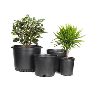 Wholesale Outdoor Gallon PP PE Big Planter Flower Pot Plastic Nursery Plant Pot For Nurseries